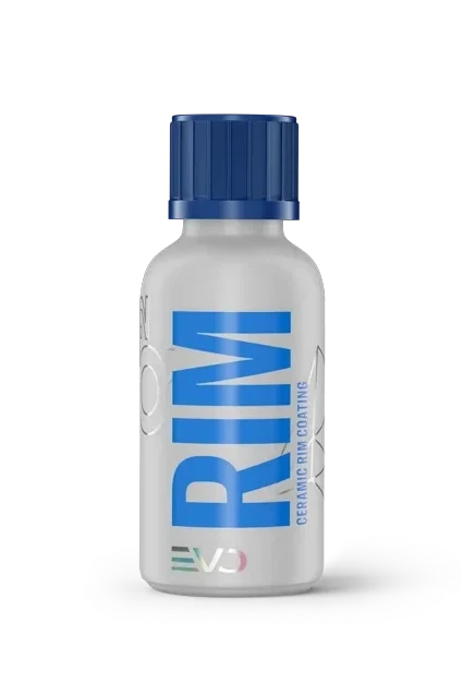RIM bottle with blue cap on a white background